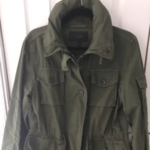 J Crew olive green lightweight military jacket